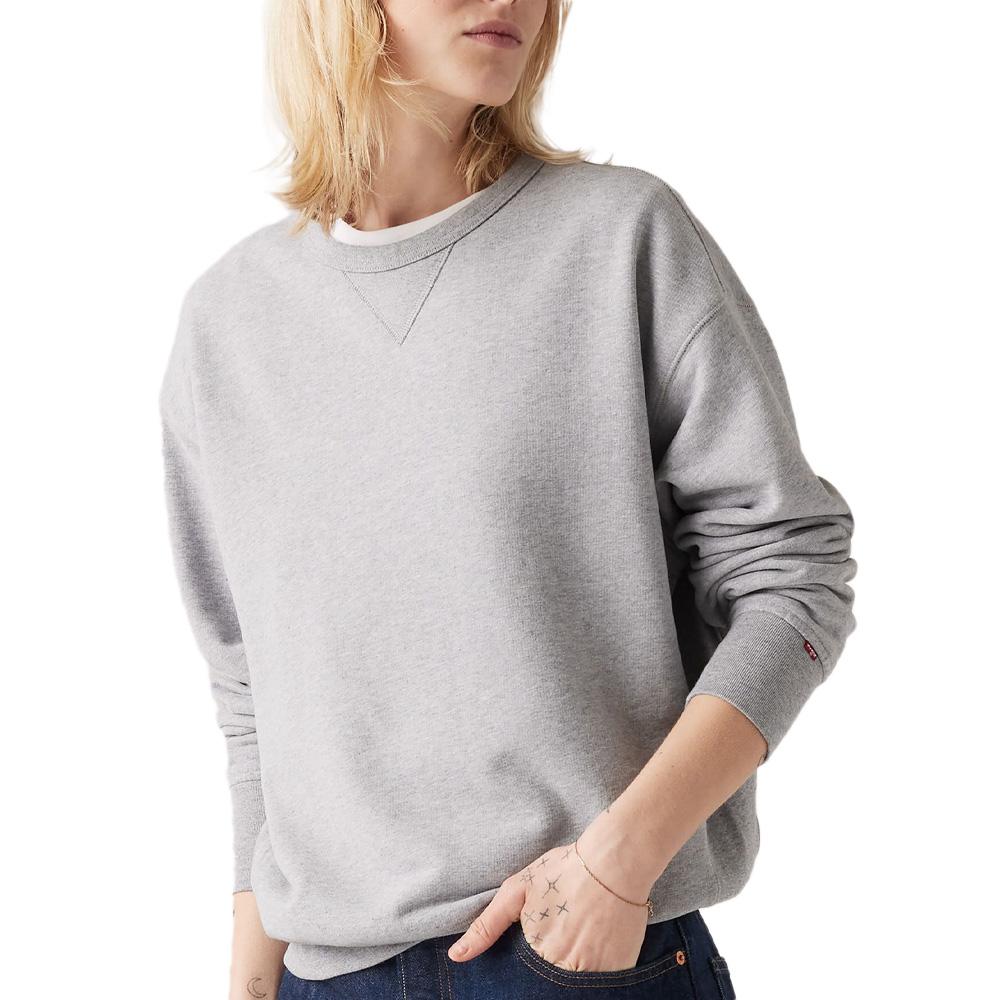 Sweat Gris Femme Levi's Heritage Crew pas cher