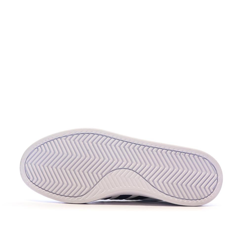 Baskets Blanches/Marine Homme Adidas Grand Court 2.0 HP2531 vue 5