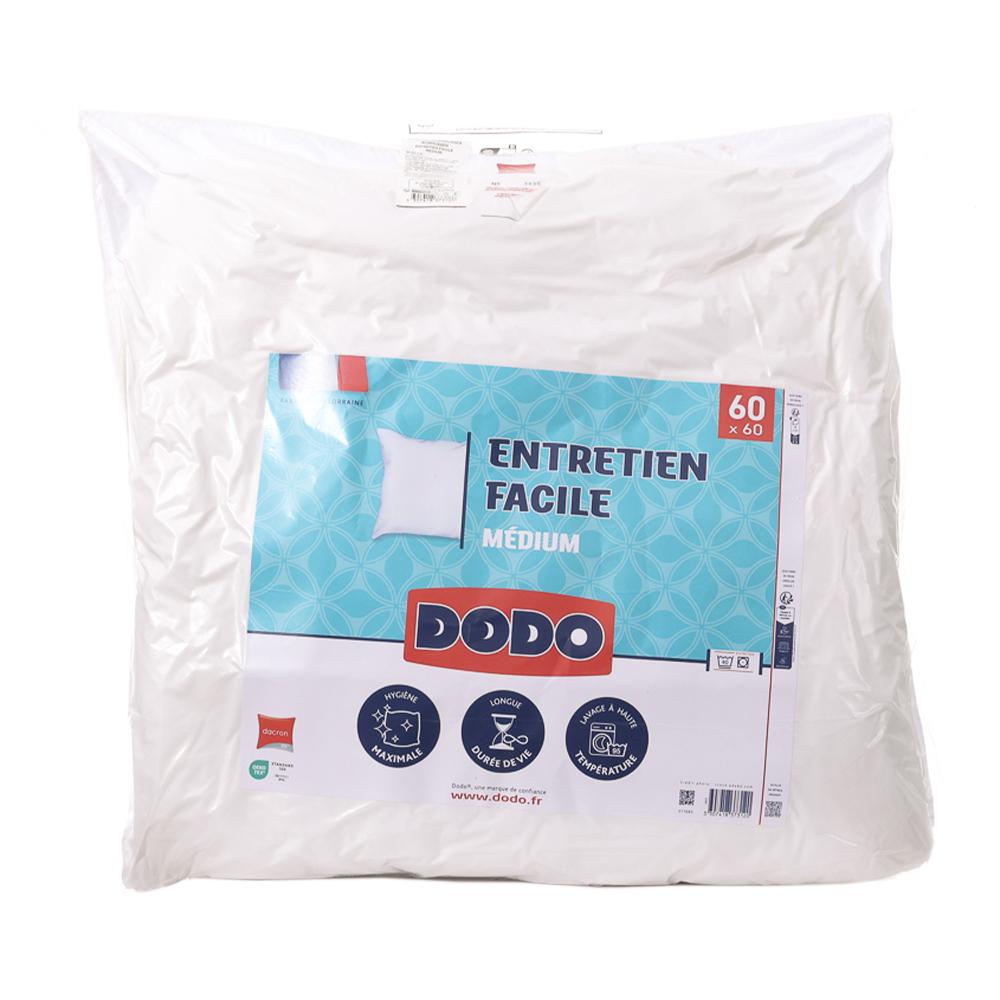 Oreiller Médium Blanc Dodo 60x60 pas cher