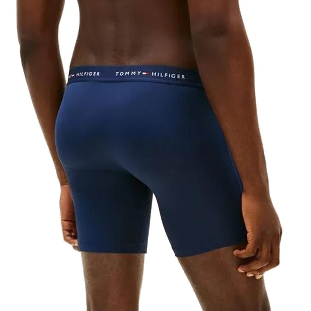 X3 Boxers Bleu/Gris/Marine Homme Tommy Hilfiger Brief vue 3