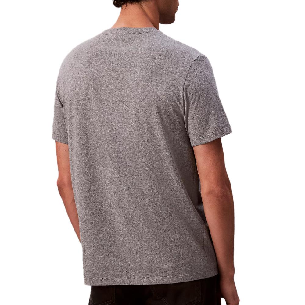 T-Shirt Gris Homme Calvin Klein Jeans Badge 30s vue 2