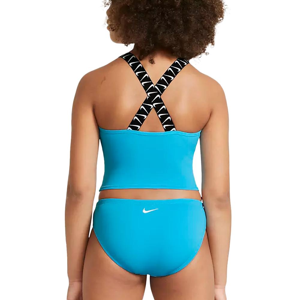 Maillot de bain 2 pieces Turquoise Fille Nike NESSB716 vue 2