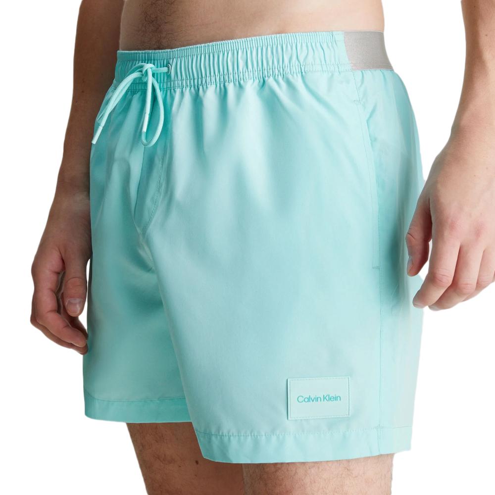 Short de bain Bleu Ciel Homme Calvin Klein Medium Drawstring pas cher