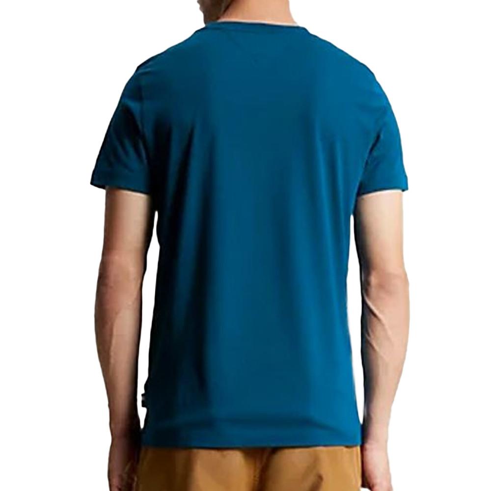 T-shirt Bleu Foncé Homme Tommy Hilfiger Monotype Roundle vue 2