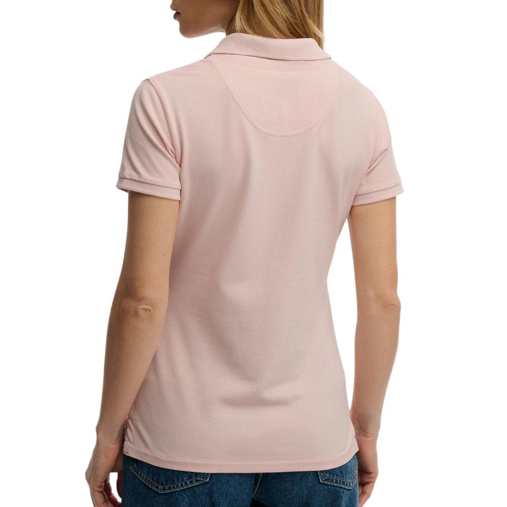 Superdry Heritage Slim Fit Women’s Pink Polo Shirt Photo of the Espace des Marques %store% store - view of %key%