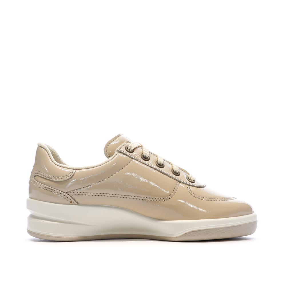 Baskets Beige Femme TBS Tennis Verni Greta vue 2