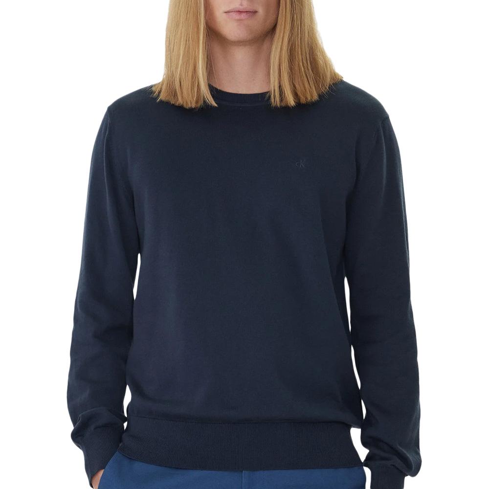 Pull Marine Homme Calvin Klein Jeans Ls Supima pas cher