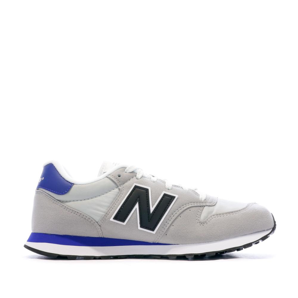 500 Baskets Gris/Bleu Homme New Balance vue 2