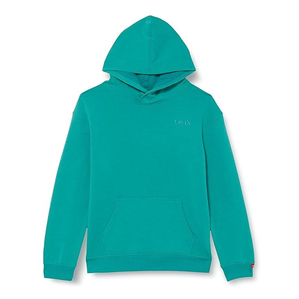 Sweat à Capuche Turquoise Garçon Levi's 8ED475 pas cher