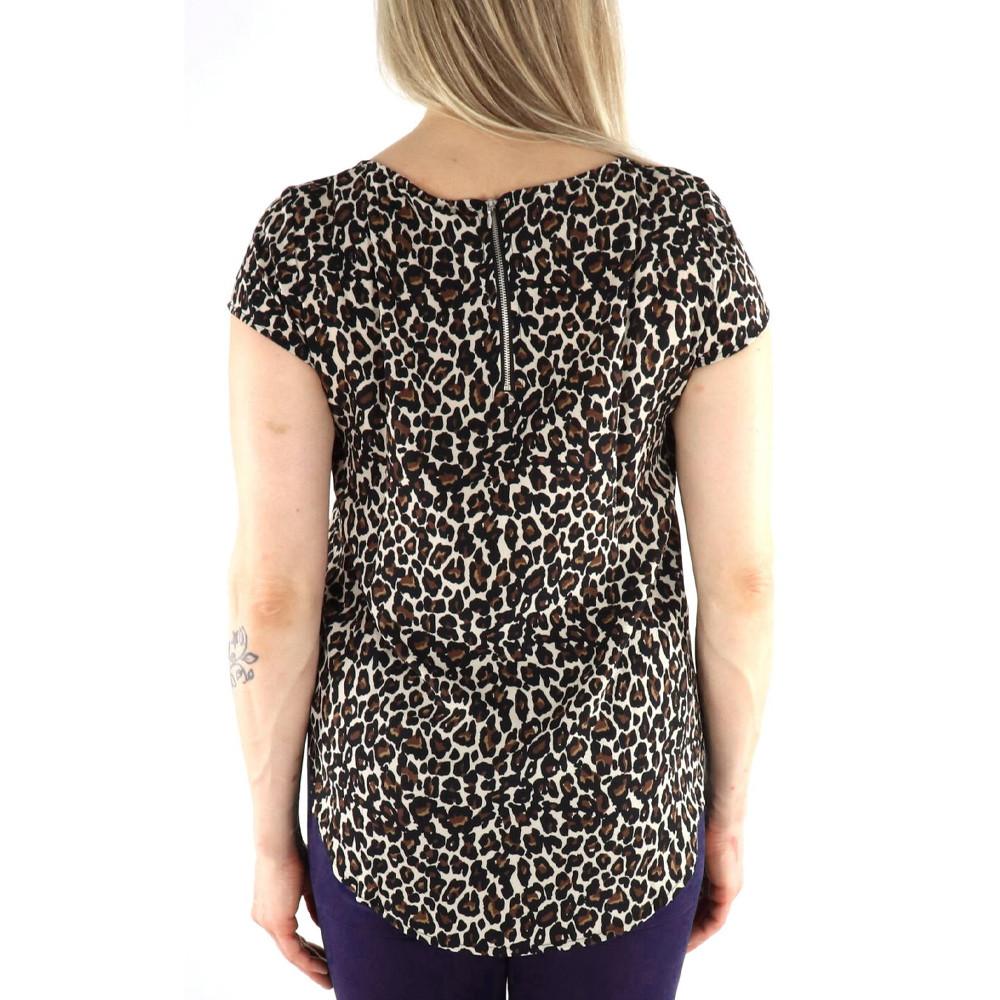 Blouse Noir à Motifs Femme Vero Moda Easy Joy vue 2