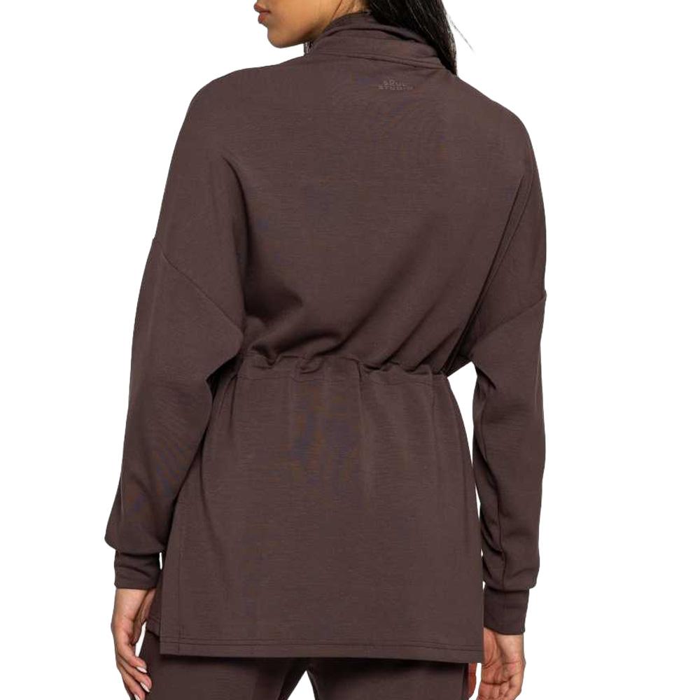 Sweat Marron Foncé Femme Soul Studio Hz vue 2