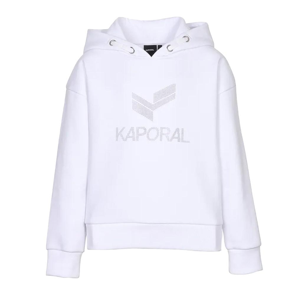 Sweat à Capuche Blanc Fille Kaporal Peace Fime pas cher