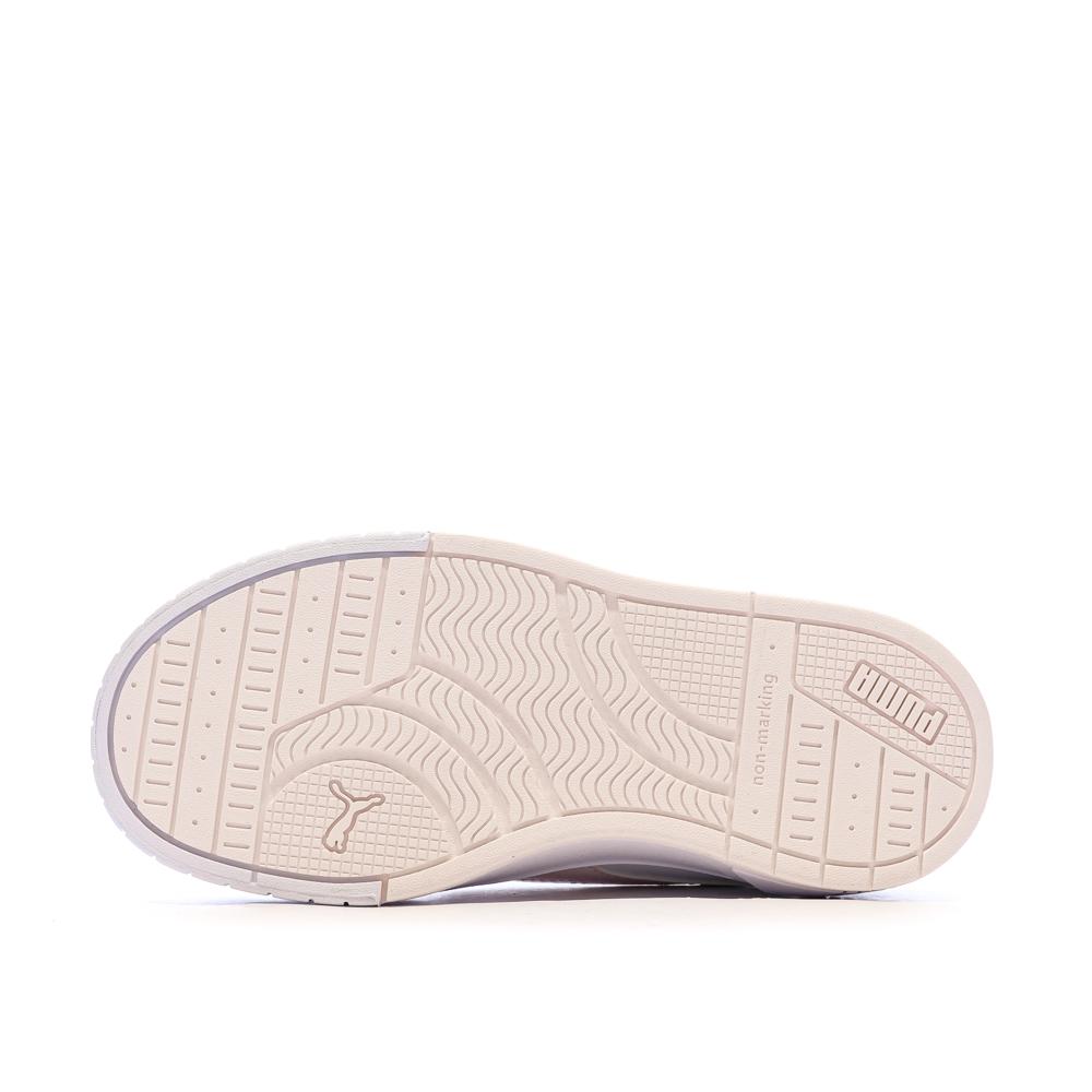Basket Blanches/Mauves/Jaunes Fille Puma Carina Mia vue 5