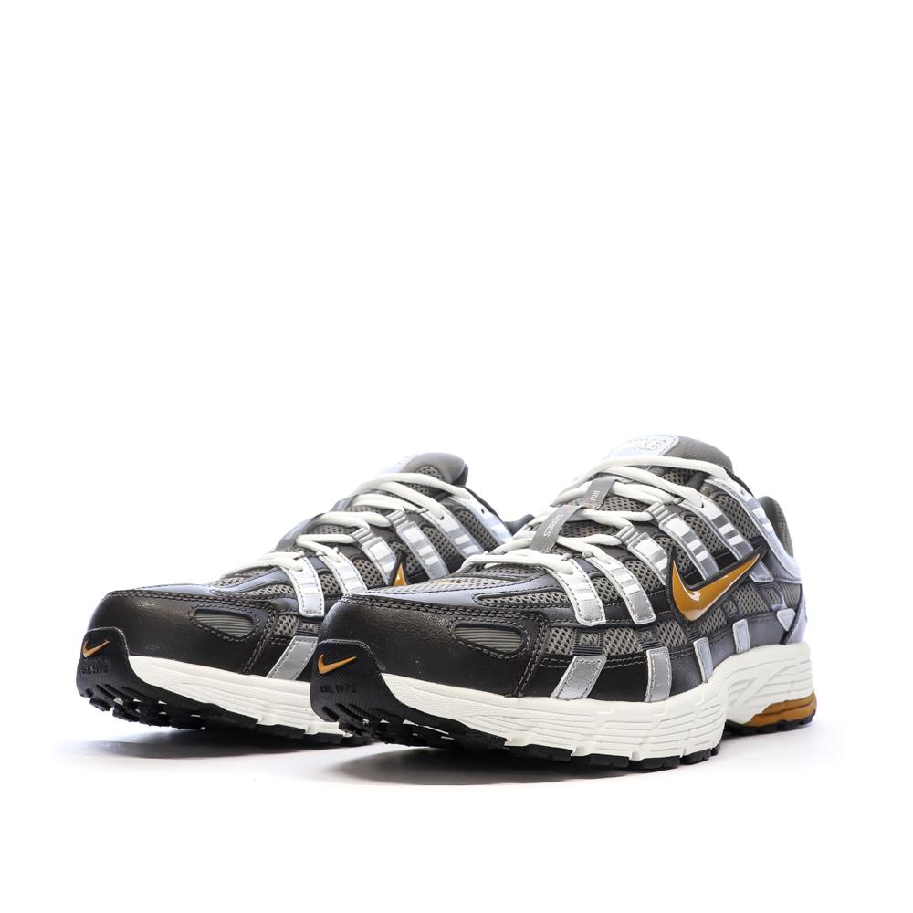 Baskets Grises/Moutarde Homme Nike P-6000 vue 6