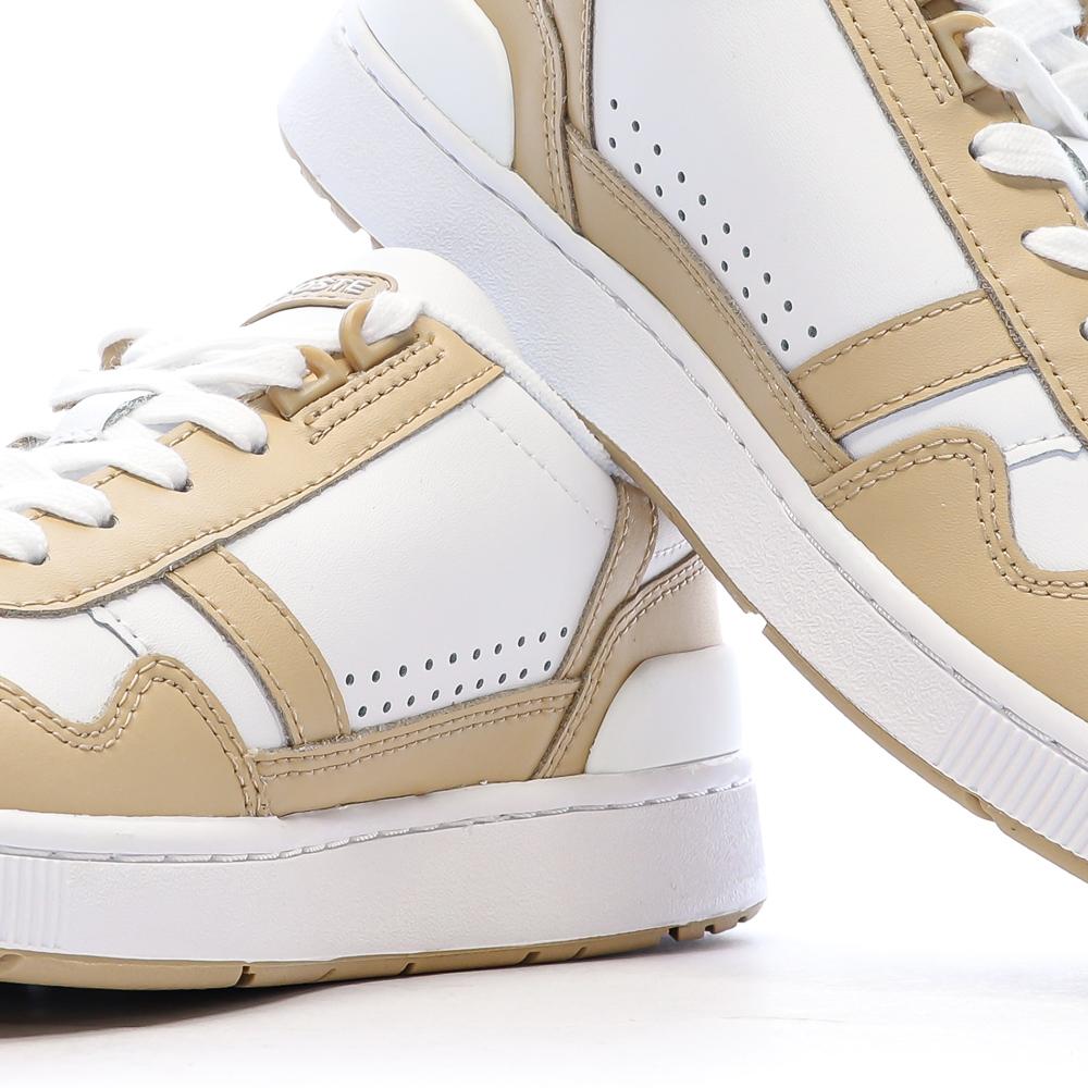 Baskets Blanche/Beige Homme Lacoste T-clip 124 vue 7