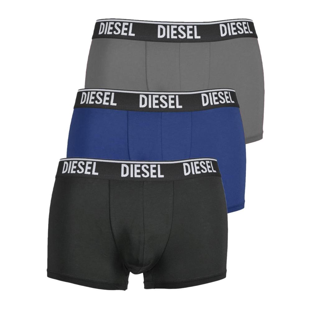 3x Boxers Gris/Bleu Homme Diesel Sebastian pas cher