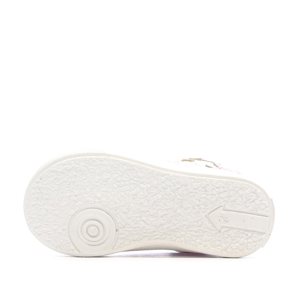 Baskets Blanc/Rose Fille Lulu Castagnette Lenaig Bottillon vue 5