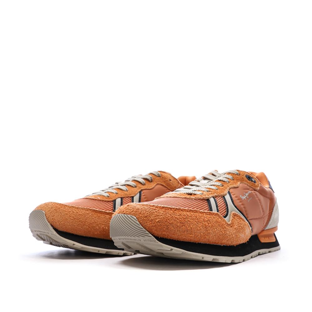 Baskets Orange Homme Pepe Jeans Brit Fun M vue 6