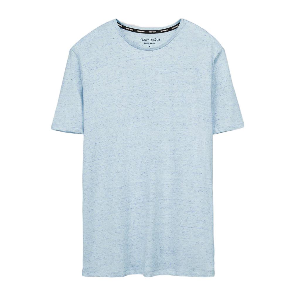 T-shirt Bleu Chiné Homme Teddy Smith Chine pas cher