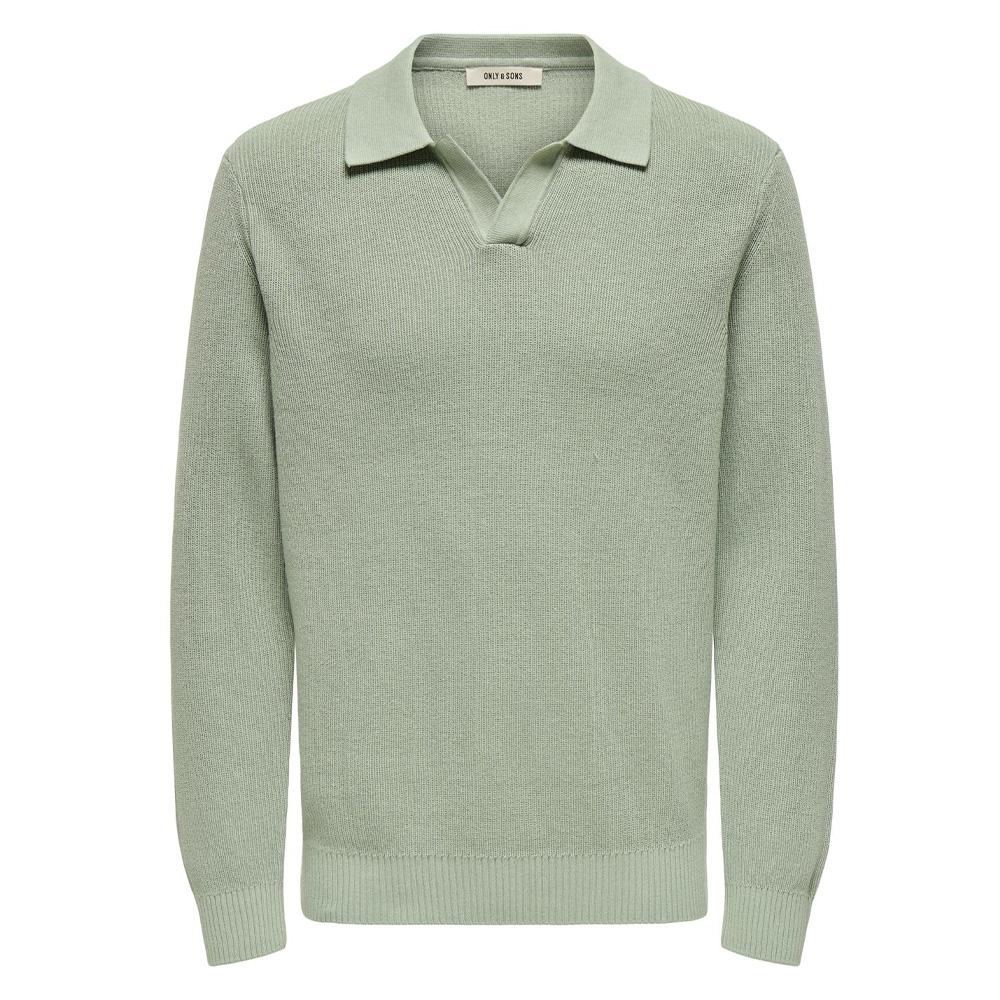Polo Vert Homme Only & Sons Casper pas cher