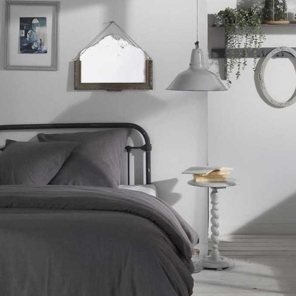 Housse de couette Grise Today Chambray 260x240 pas cher