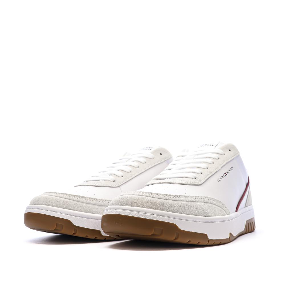 Baskets Blanches/Marine Homme Tommy Hilfiger Core Leath vue 6