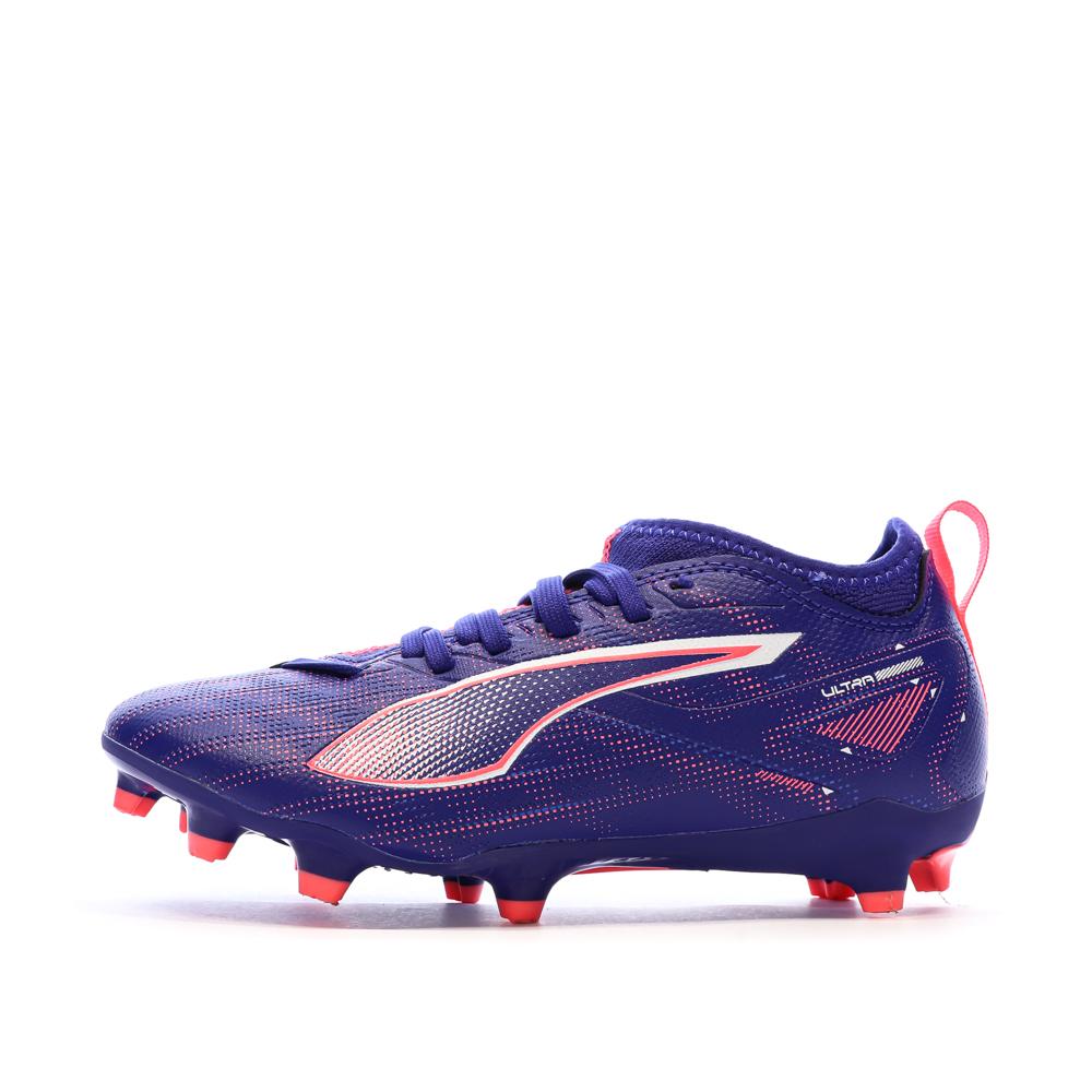 Chaussures de Foot Violet Junior Puma Ultra 5 Match FG/AG pas cher
