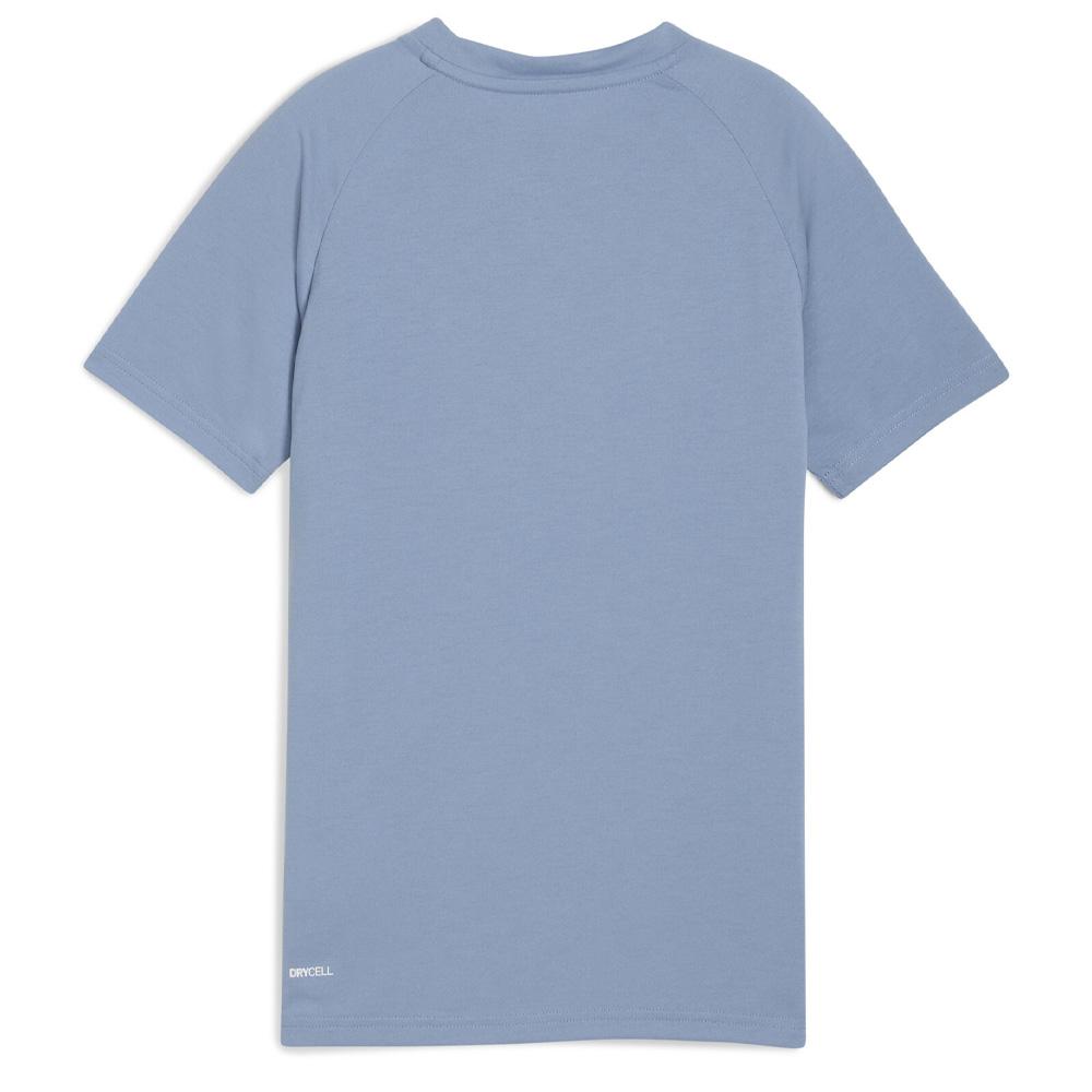 T-Shirt Bleu Garçon Puma Evostripe vue 2