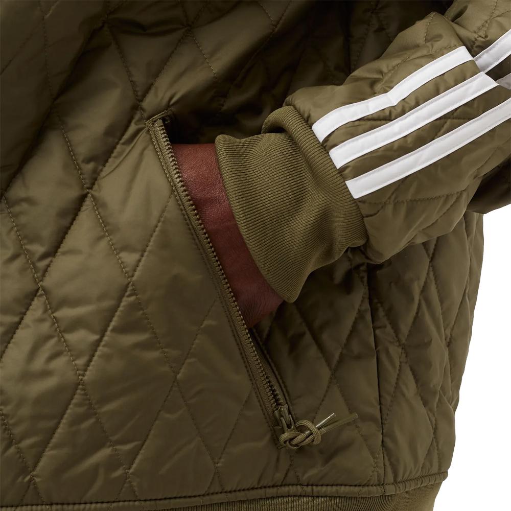 Veste Verte Homme Adidas Quilted vue 2