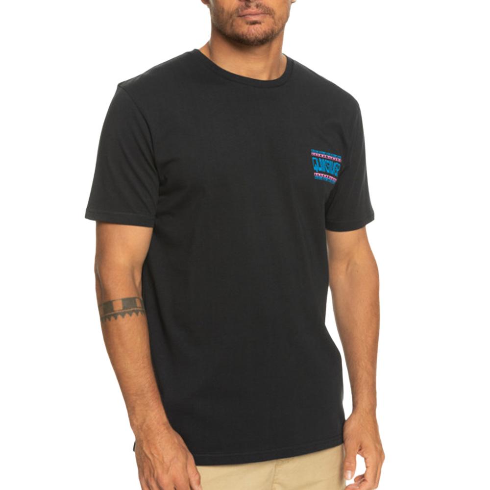 Schwarzes Quiksilver Warpedframes Herren-T-Shirt günstig