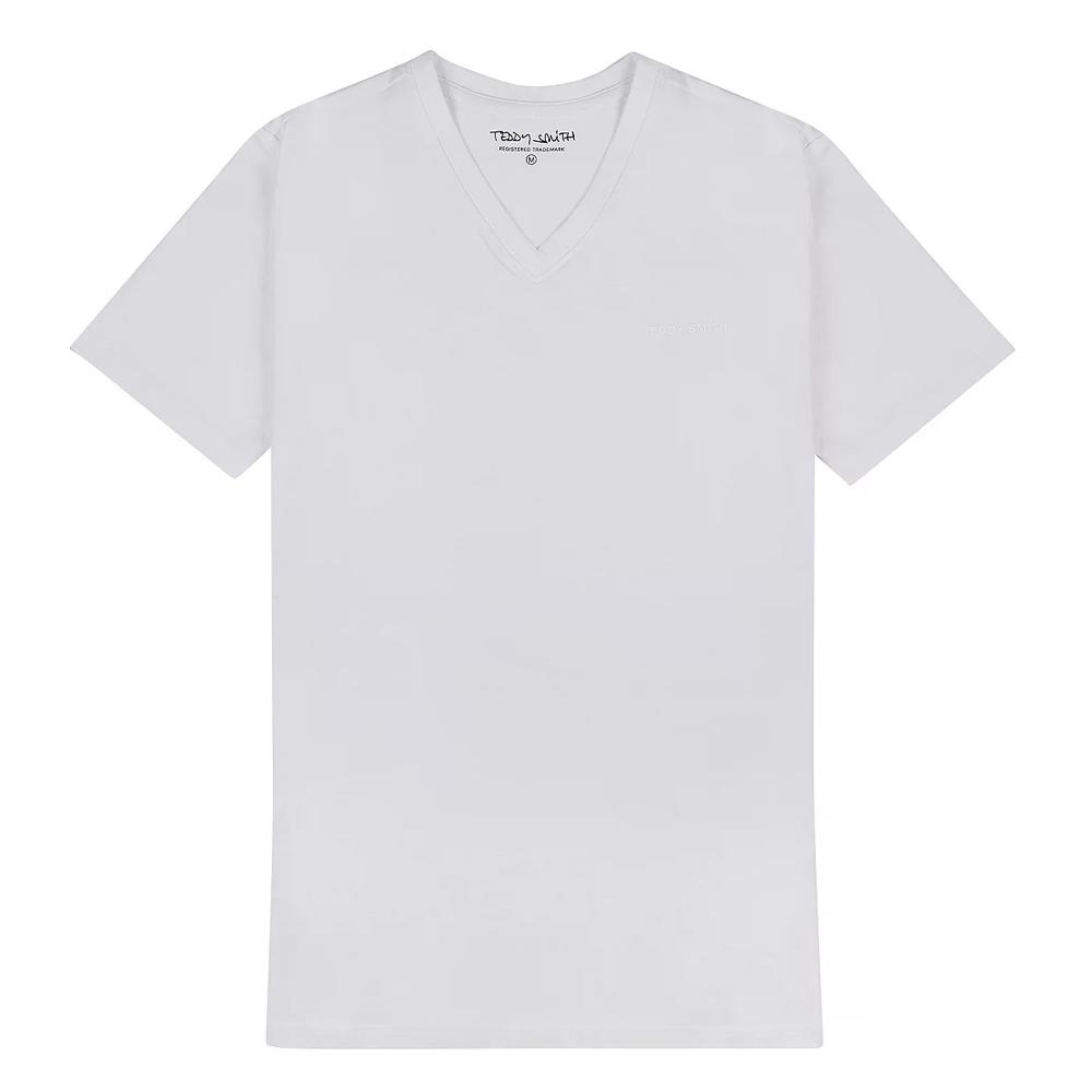 T-shirt Blanc Homme Teddy Smith Tawax 2 pas cher