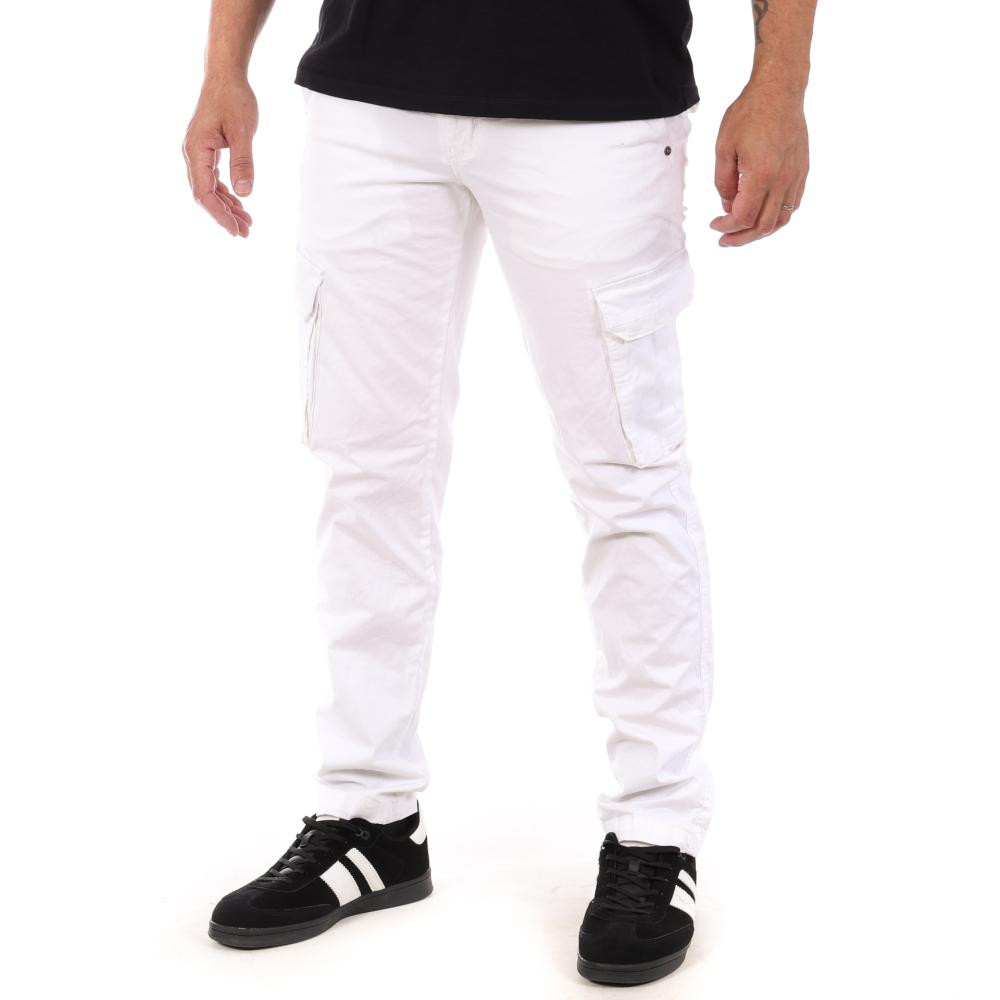 Pantalon Blanc Homme Paname Brothers Live pas cher