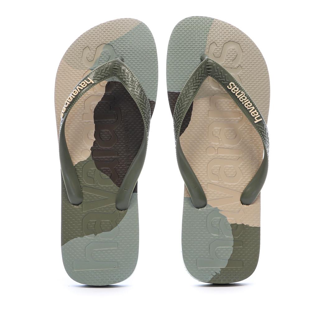 Tongs Verte/Beige Homme Havaianas Slim 1740 vue 3
