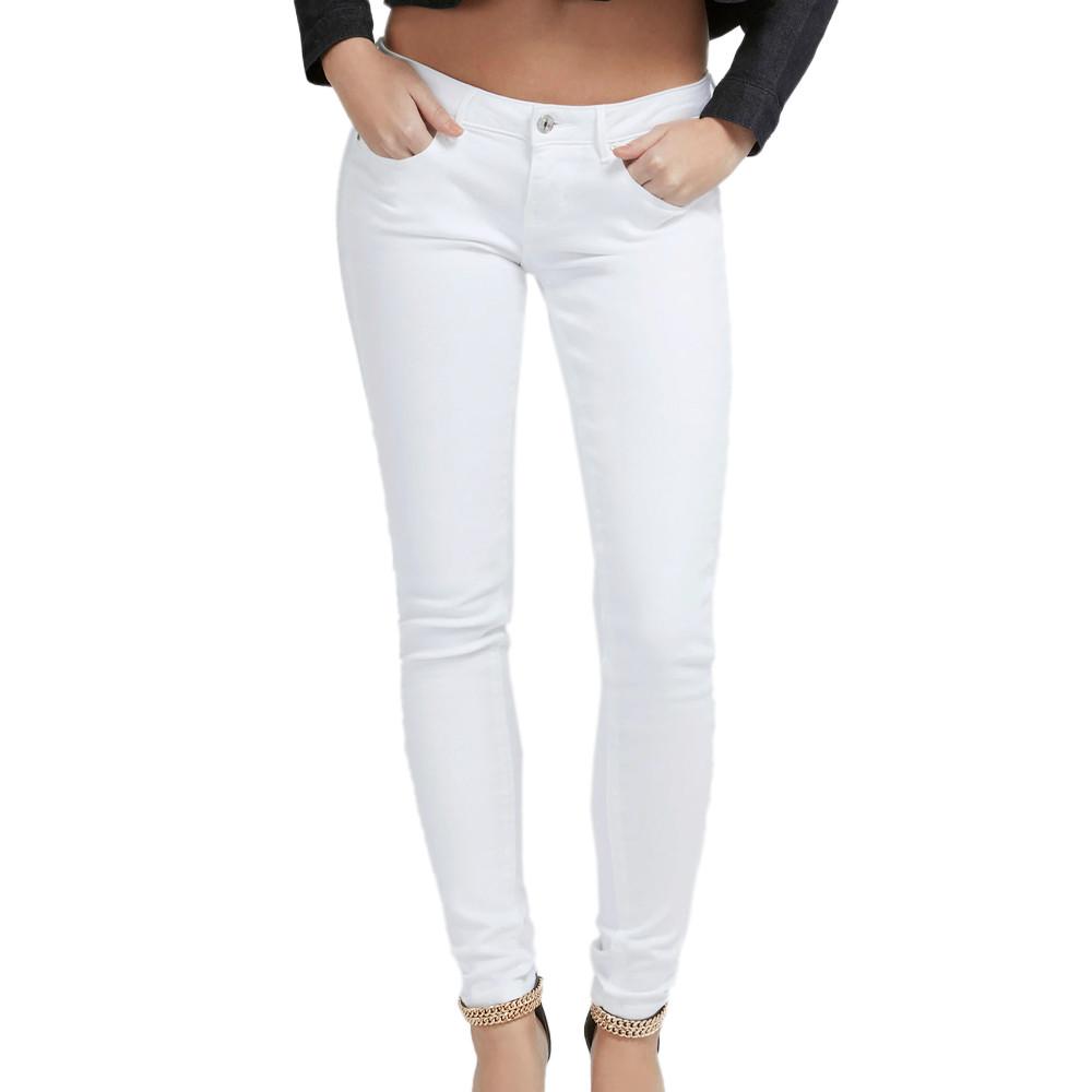 Jean Skinny Blanc Femme Guess G-W72A pas cher