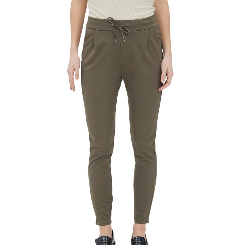 Pantalon Kaki Marron Femme Meva pas cher