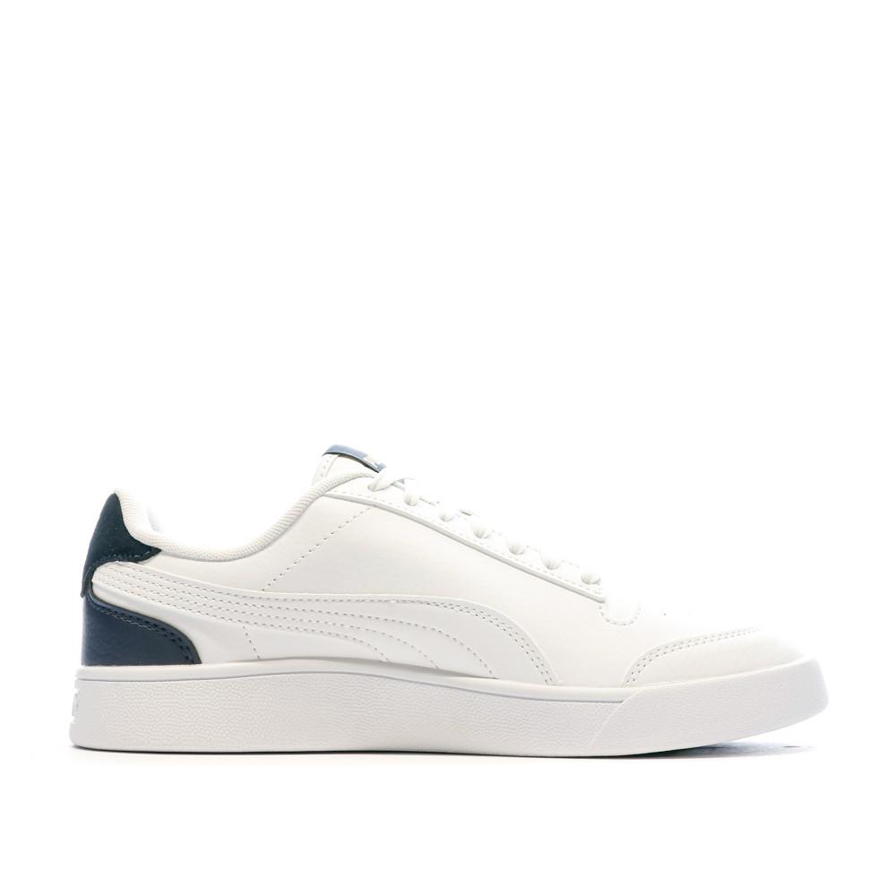 Baskets Blanche/Doré/Bleu Homme Puma Shuffle vue 2