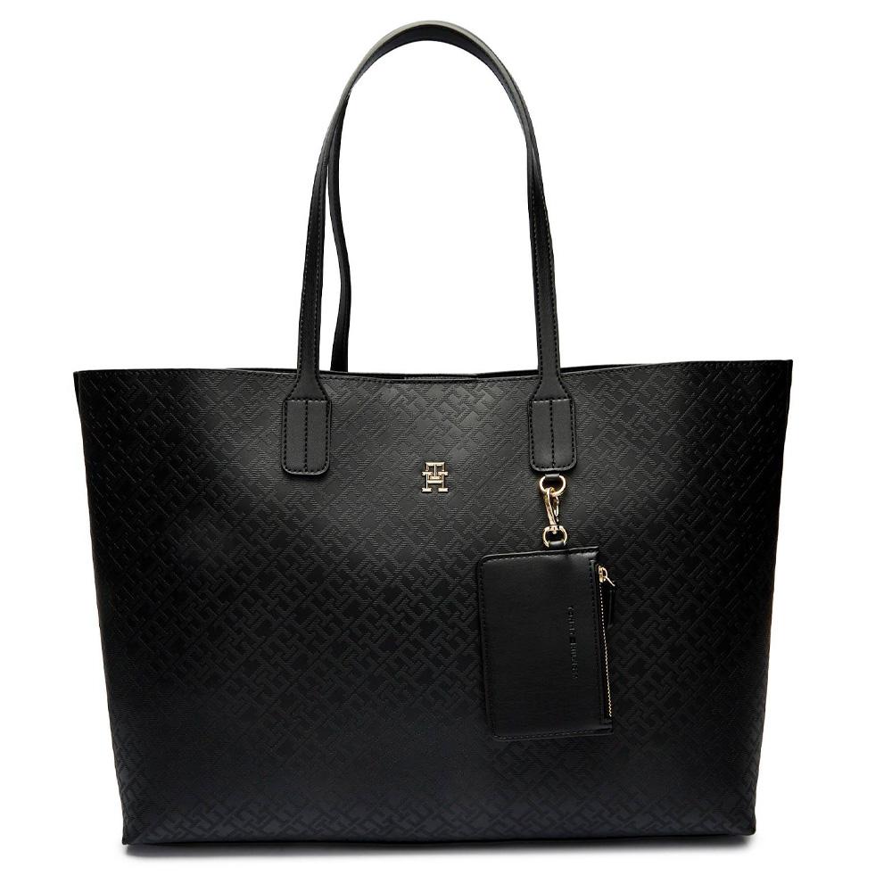 Sac Fourre tout Noir Femme Tommy Hilfiger Distinct Tote pas cher