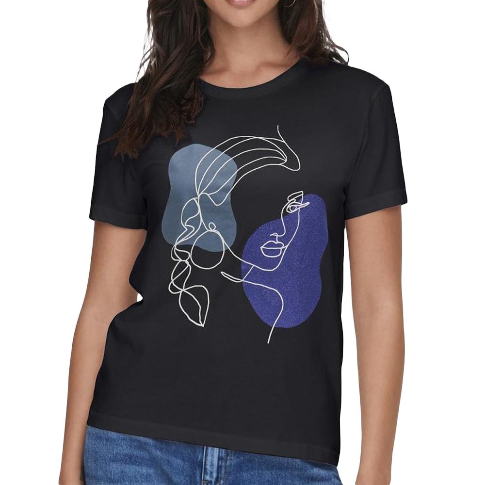 T-shirt Noir Femme JDY Life pas cher