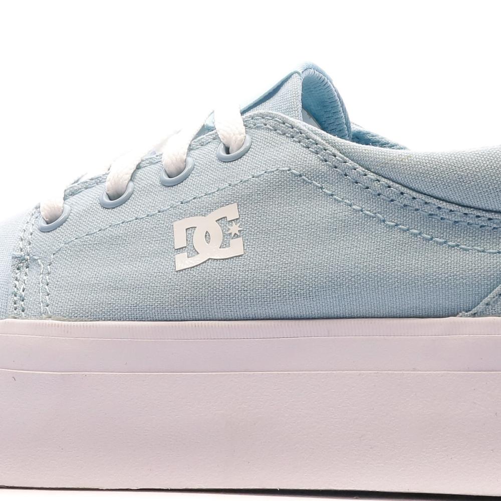 Baskets Turquoise Femme DC Shoes Trase Plat Tx vue 7