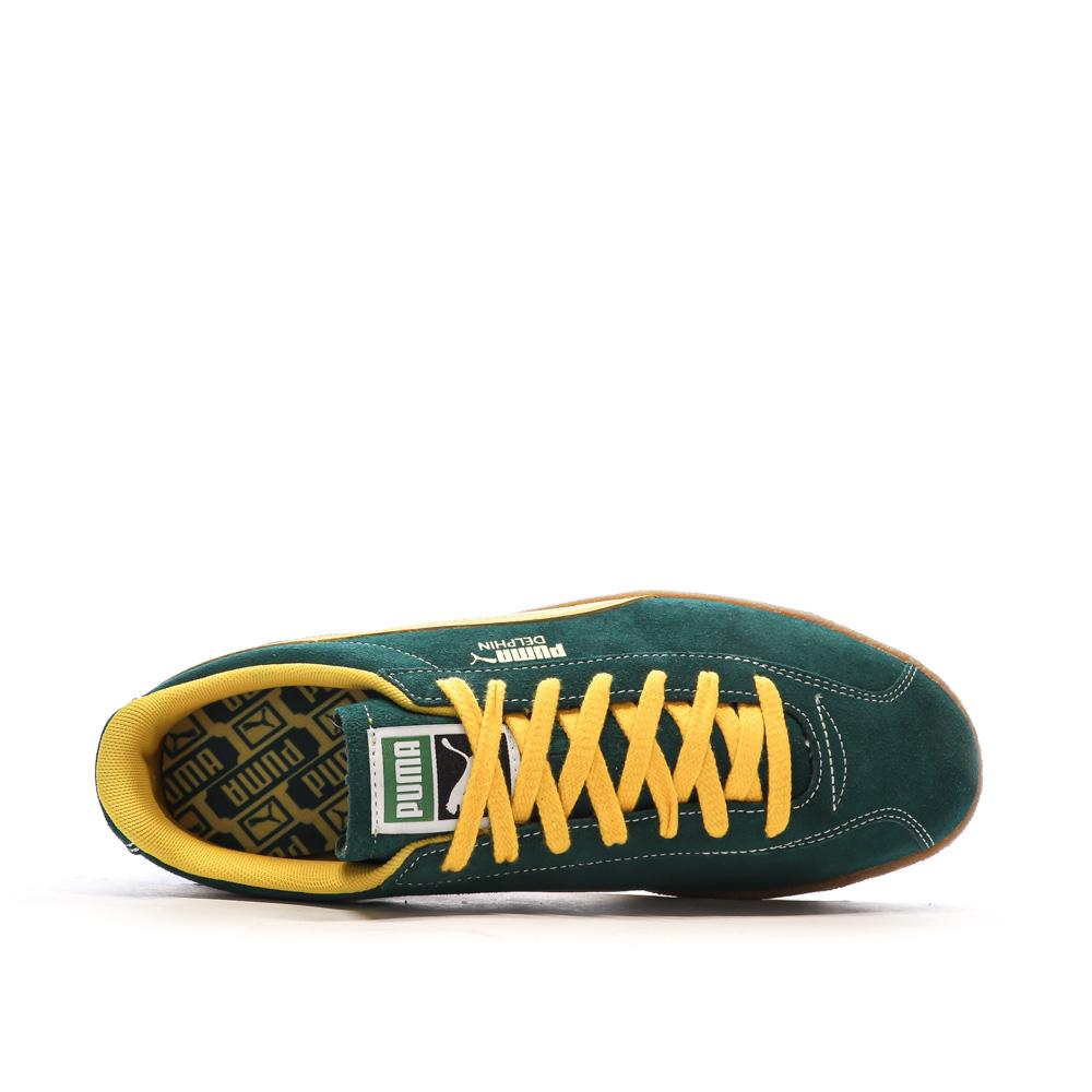 Baskets Vertes/Oranges Homme Puma Delphin vue 4
