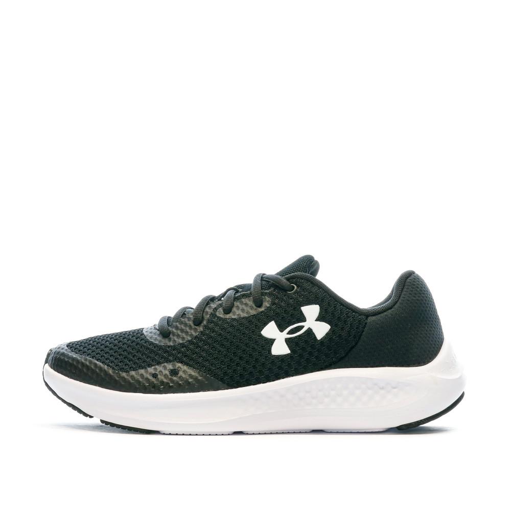 Chaussures de Running Noir/Blanc Femme Under Armour Charged Pursuit 3 pas cher