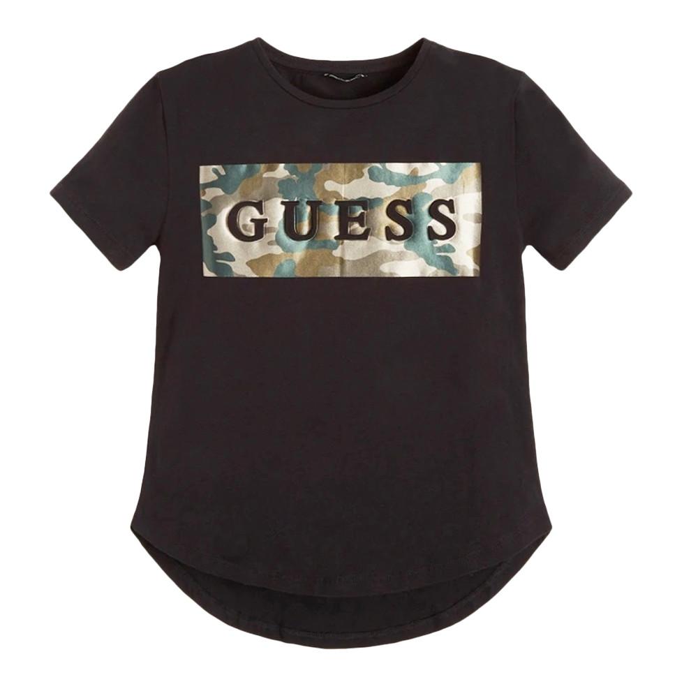 T-shirt Noir Fille Guess J1YI26K6 pas cher