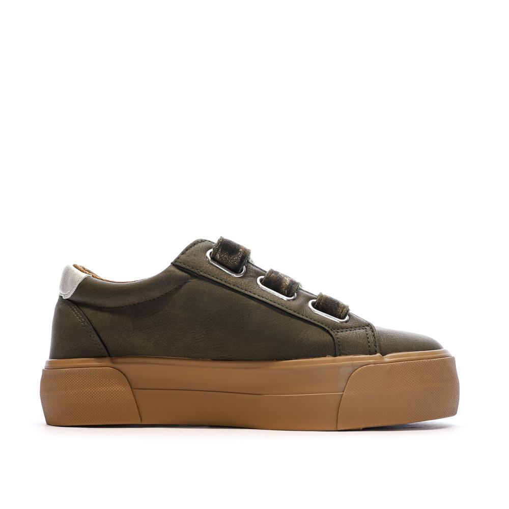 Baskets Kaki Plateforme Femme Kaporal Clovia vue 2