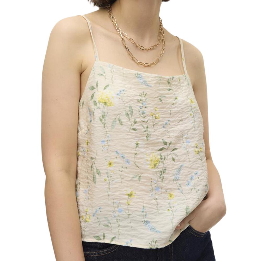 Top Beige à Motif Femme Vero Moda Josie pas cher