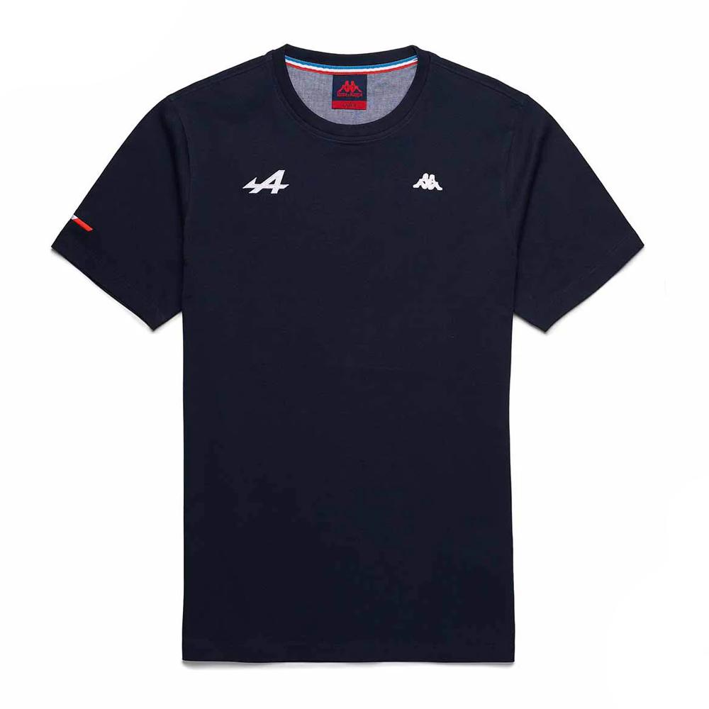 T-shirt Noir Homme Kappa Luc Alpine pas cher