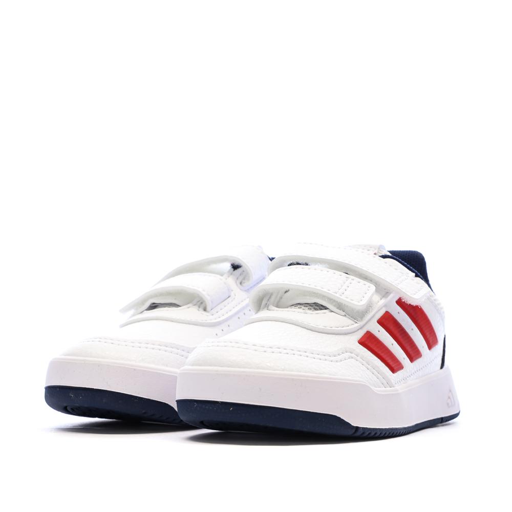Baskets Blanc/Rouge/Bleu Enfant Adidas Tensaur KJ9763 vue 6