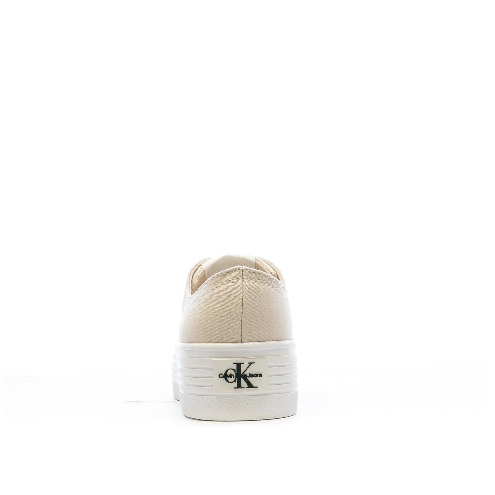 Baskets Beige Femme Calvin Klein Jeans Flatform vue 3
