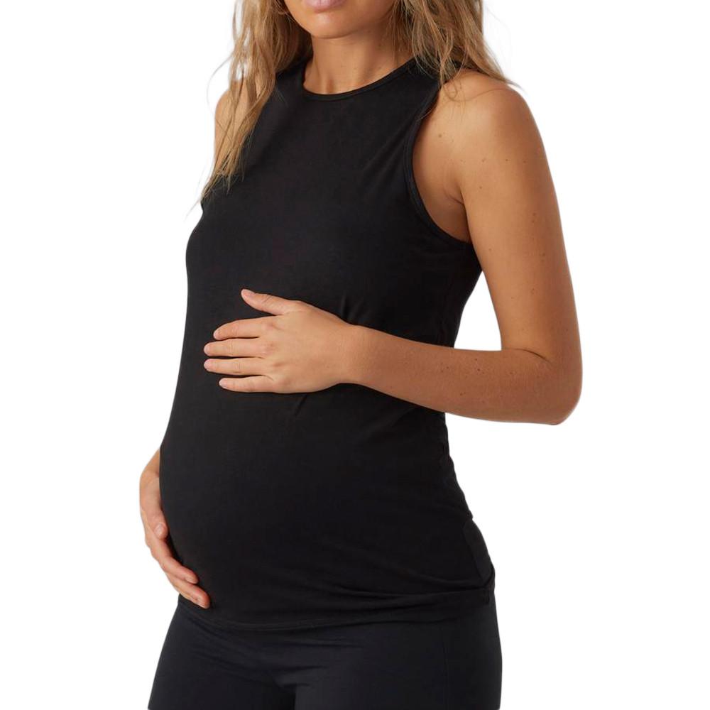 Débardeur de Grossesse Noir Femme MamaliciousMacy pas cher