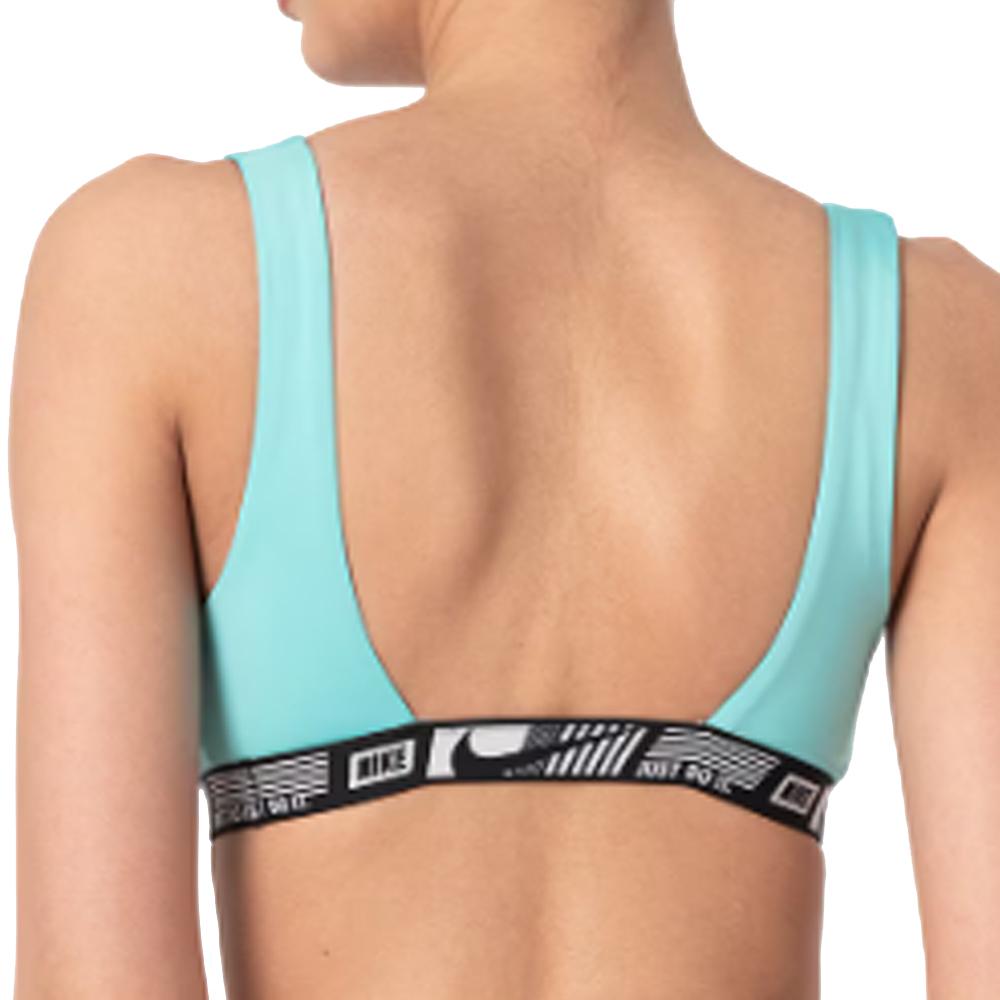 Haut de maillot de bain Vert Femme Nike Banded Bottom vue 2