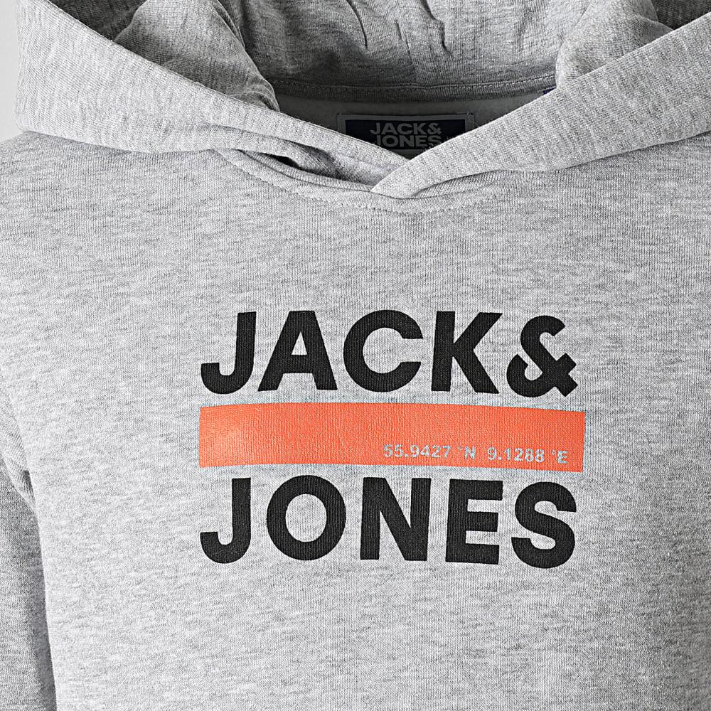 Sweat à capuche Gris Garçon Jack & Jones Codan vue 2